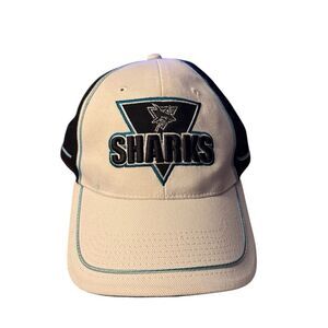 Vintage San Jose Sharks NHL Teal and Black Adjustable Cap